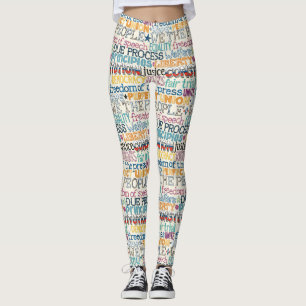 Leggings nous la typographie du peuple