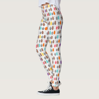 Leggings Nous Ours nu Motif d'ours coloré