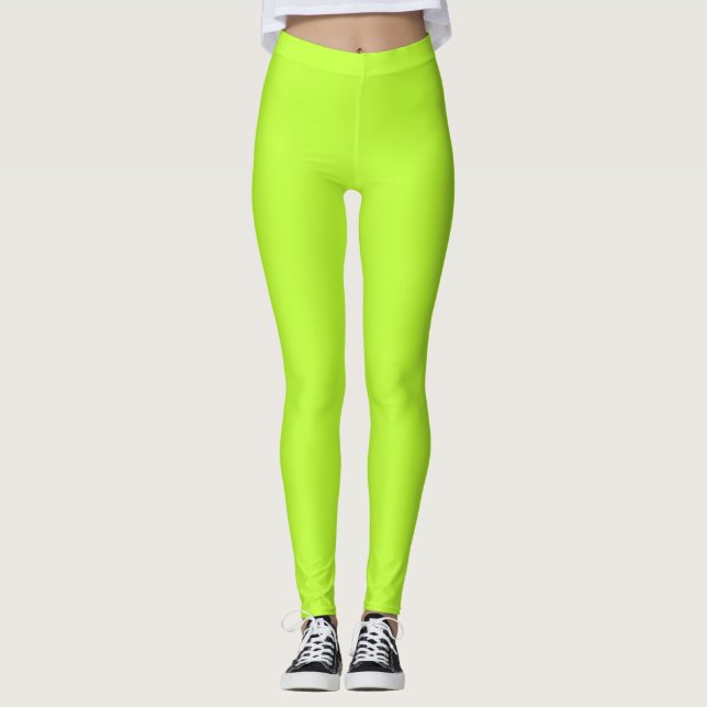 Leggings Nouveau néon vert (Devant)