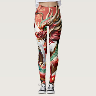 Leggings Nouvel An chinois Dragon Zodiac Anniversaire Leg02