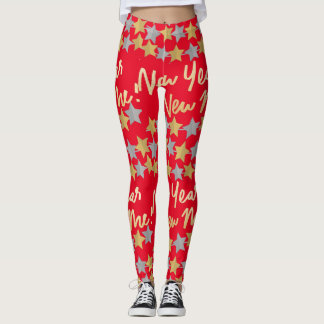 Leggings Nouvel An, Joyeux Nouvel An 2022 Festive Rouge
