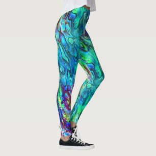 Leggings Nouvelle-Zélande Abalone Paua Shell Motif 1