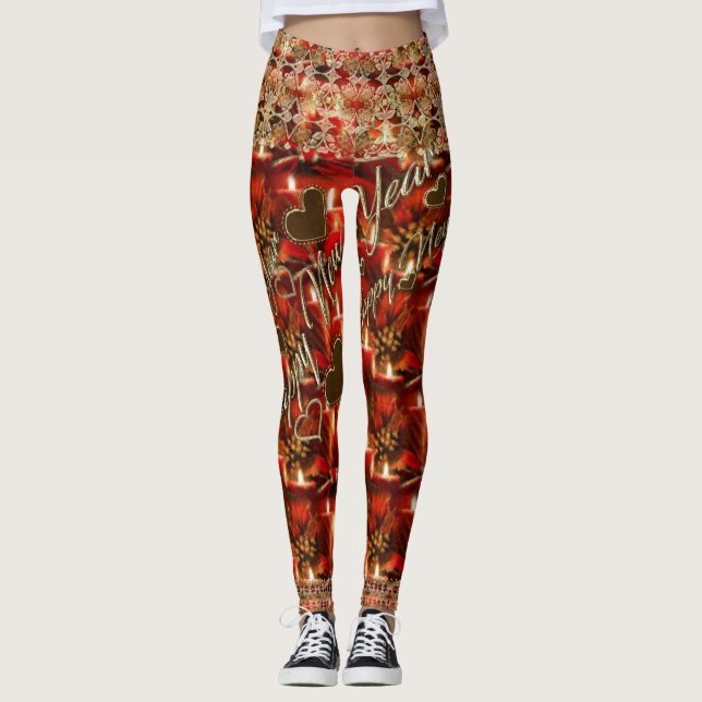 Leggings Nouvelles années de guêtres de partie (Devant)