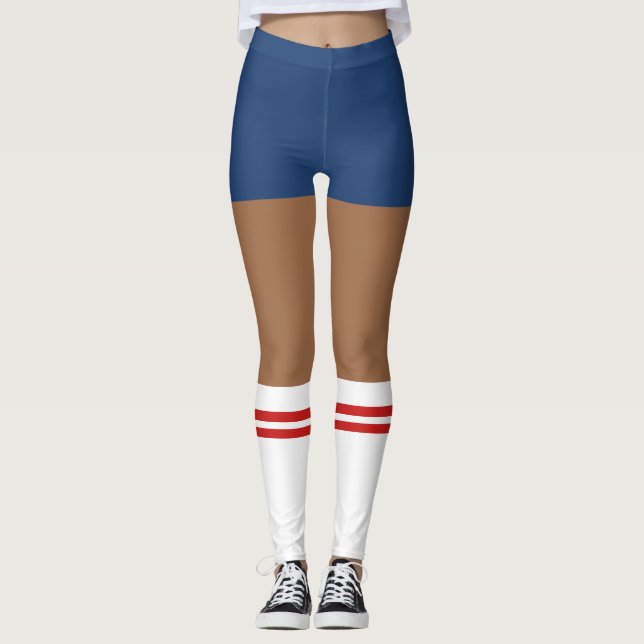 Leggings Novelty Nerdy Shorts Et Chaussettes Tube (Devant)