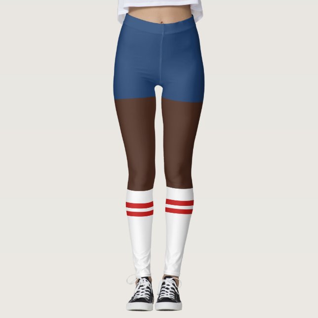 Leggings Novelty Nerdy Shorts Et Chaussettes Tube (Devant)