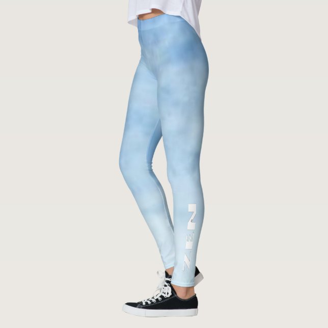 Leggings Nuages Jambes blanches Zen (Gauche)