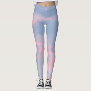 Leggings Nuages roses personnalisables