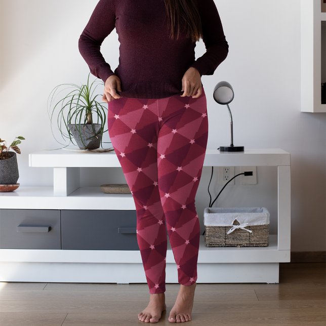 Leggings Nuances d'arbres roses Pantalons de pyjama de Noël (Créateur téléchargé)