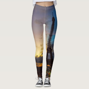 Leggings Nuit au jour le jour sur la tour Eiffel du Trocade