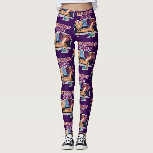 Leggings Nuit du Caturday (Devant)