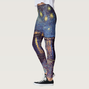 Leggings Nuit étoilée sur le Rhône par Vincent van Gogh