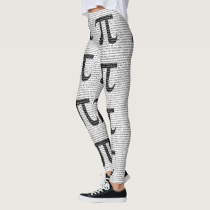 Leggings Numéro noir d'origine pi jour symbole mathématique