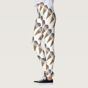 Leggings Nutty Buddy Vanilla Ice Cream Cone Pieds Foodie
