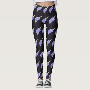Leggings Nutty Narwhals mignon dessin animal sous-marin