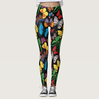 Leggings Obscurité du monde de papillon