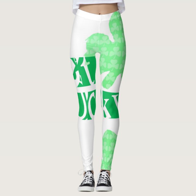 Leggings Obtenez Lucky L Clover Shamrocks St Patty W Leggin (Devant)