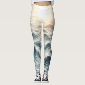 Leggings Ocean Chaos Sunset Yoga