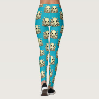 Leggings Octopus dans les fleurs Cute Animal design
