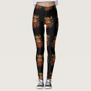 Leggings Odin Norse Mythologie Viking God & Ravens