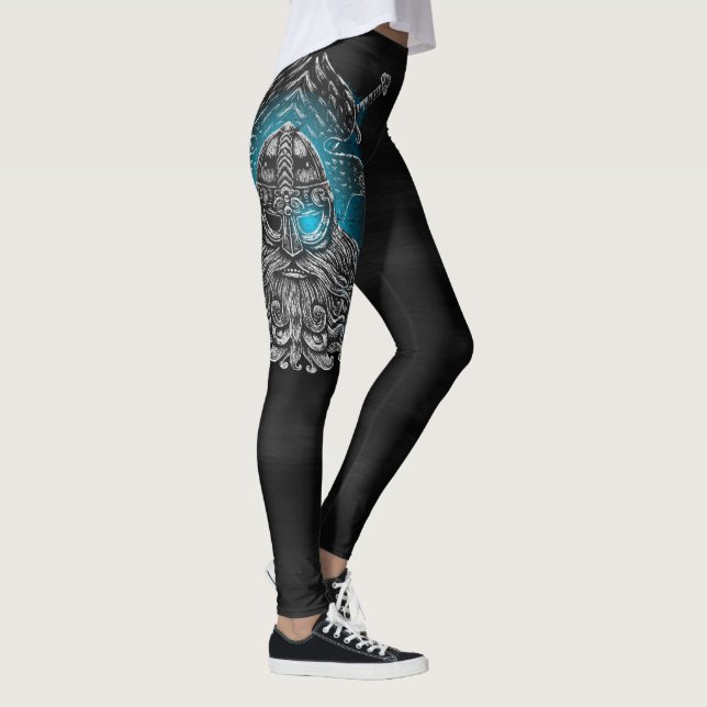 Leggings Odin ravens Viking Mythologie Valhalla attend (Droite)