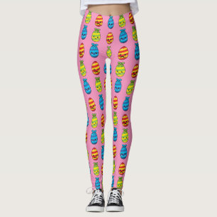 Leggings Oeufs de Pâques de Kawaii avec des rubans