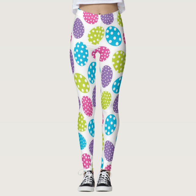 Leggings Oeufs de Pâques Polkadot (Devant)