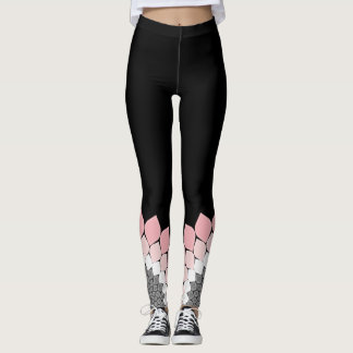 Leggings Oeuvres d'art Mandala rose tendance été et printem