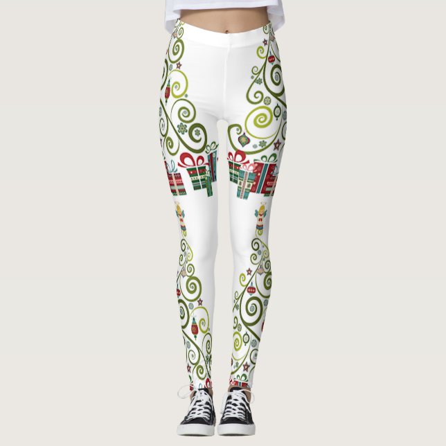 LEGGINGS ***OH ARBRE DE NOËL*** DES LÉGUGINES ÉTONNANTES (Devant)