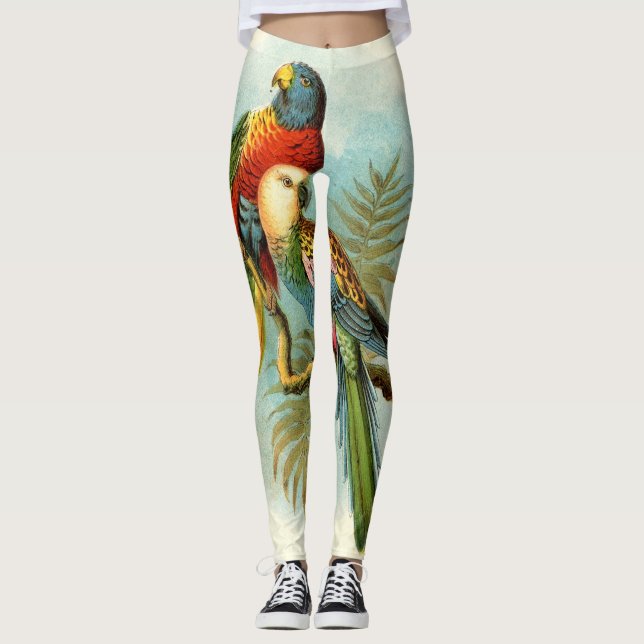 LEGGINGS OISEAU TROPICALE DE PARROT 10 (Devant)