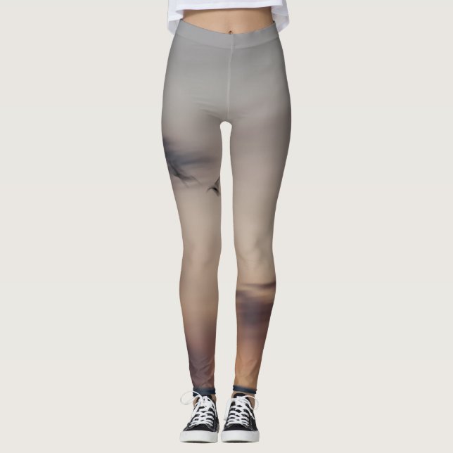 Leggings oiseaux abstraite (Devant)