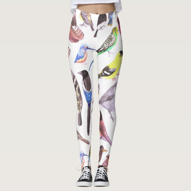 Leggings Oiseaux d'Amérique - animaux de compagnie et oisea (Devant)