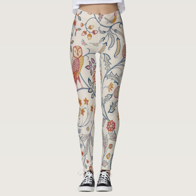 Leggings Oiseaux et fleurs, William Morris (Devant)