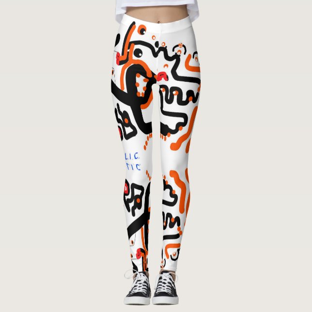 Leggings " Ojos di Surreo Mirroris" by Jacob Keum (Front)