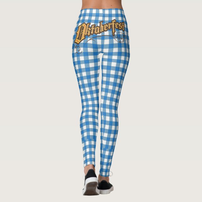 Leggings Oktoberfest avec Bavarian Blue (Dos)