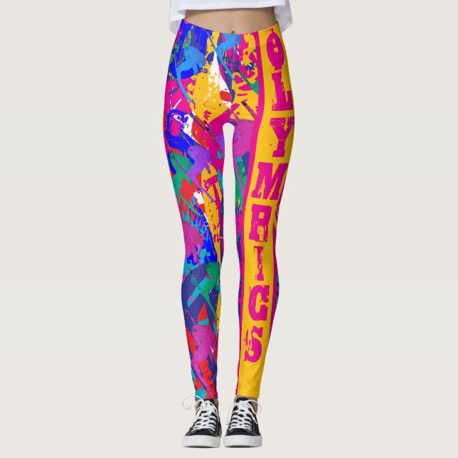 LEGGINGS OLYMPIC SKIING (Devant)