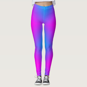 Leggings Ombre bleu rose violet 4Ann