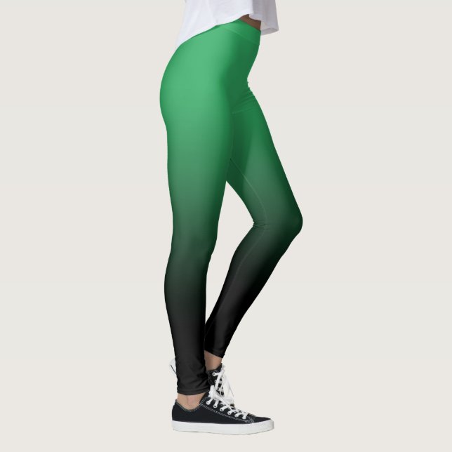 Leggings Ombre Noir Vert (Droite)