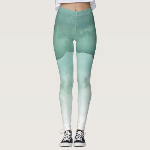 Leggings Ombre Vert Aquarelle