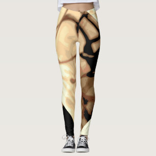 Leggings ombres abstraites d'oiseau