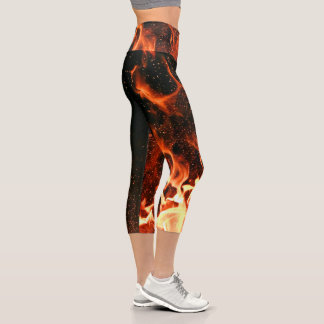 leggings on fire