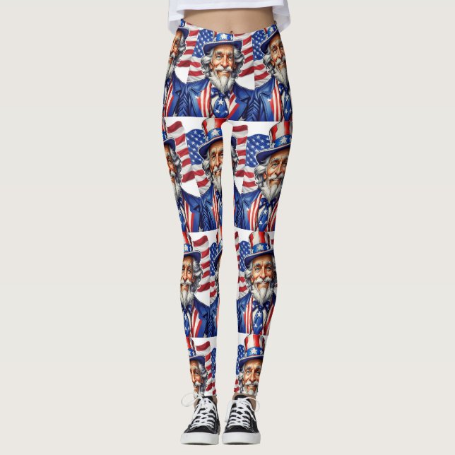 Leggings Oncle Sam USA (Devant)
