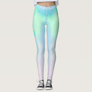 Leggings Opal rose et bleu gemstone yoga entraînement moder