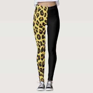 Leggings Or deux copies mignonnes de guépard de ton