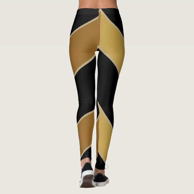 Leggings Or noir (Dos)