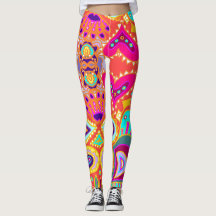 Orange folle de Paisley