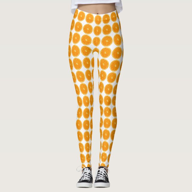 Leggings - Orange Slice 2 (Front)