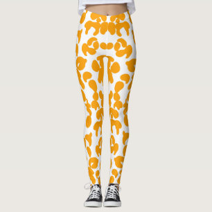 Leggings orange turtle