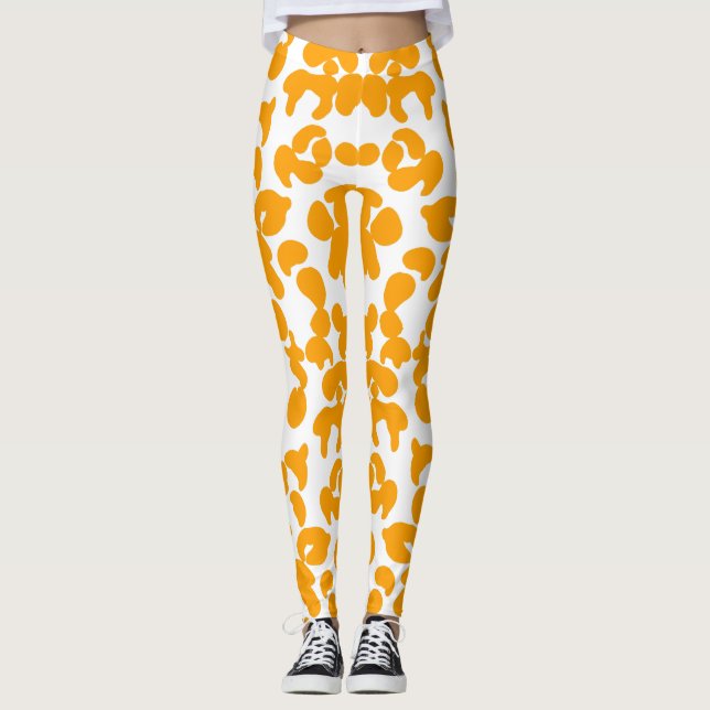 Leggings orange turtle (Devant)