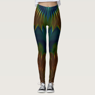 Leggings ~ Orange, Vert et Bleu