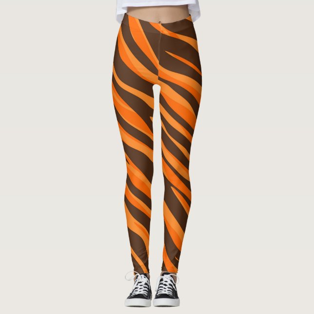 Leggings oranges de Tiger Cincinnati Ohio (Devant)